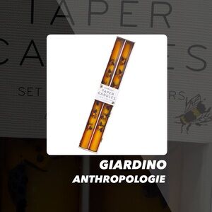 NIB Giardino Taper Candles